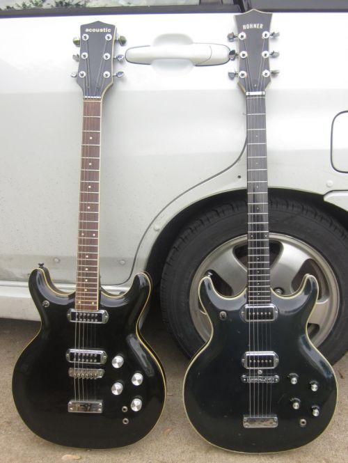 Mosrite and Bartell/Hohner Black Widows